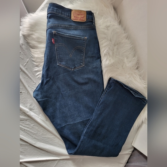 Levi Classic Boot Blue Denim Jeans, Size 14 (34) - Picture 1 of 6